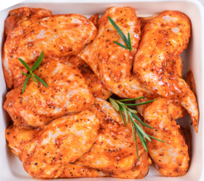 Image de Ailes de poulet fermier marinées - Mexicaine - (Barquette)