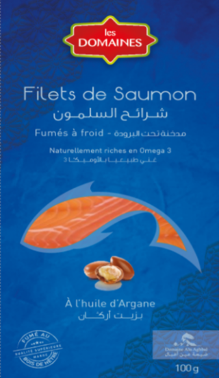 Image de Filet de Saumon fumé à l'Huile d'Argane - (100g)